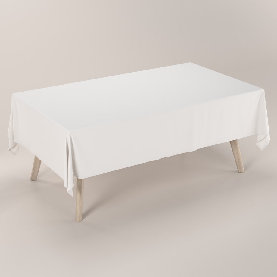 Obrus prostokątny 100 x 100 cm śmietankowy biały