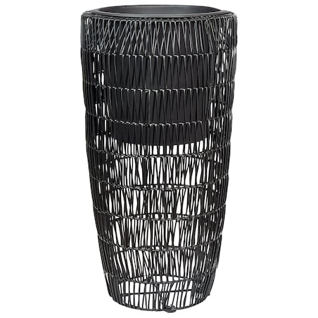 Zestaw 2 donic CHELONE 26/34 cm Czarny Technorattan