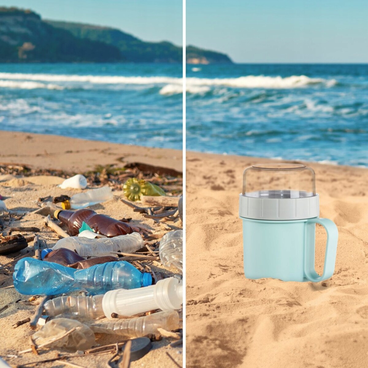 XAVAX Pojemnik na żywność lunchbox 2 komory 500ml