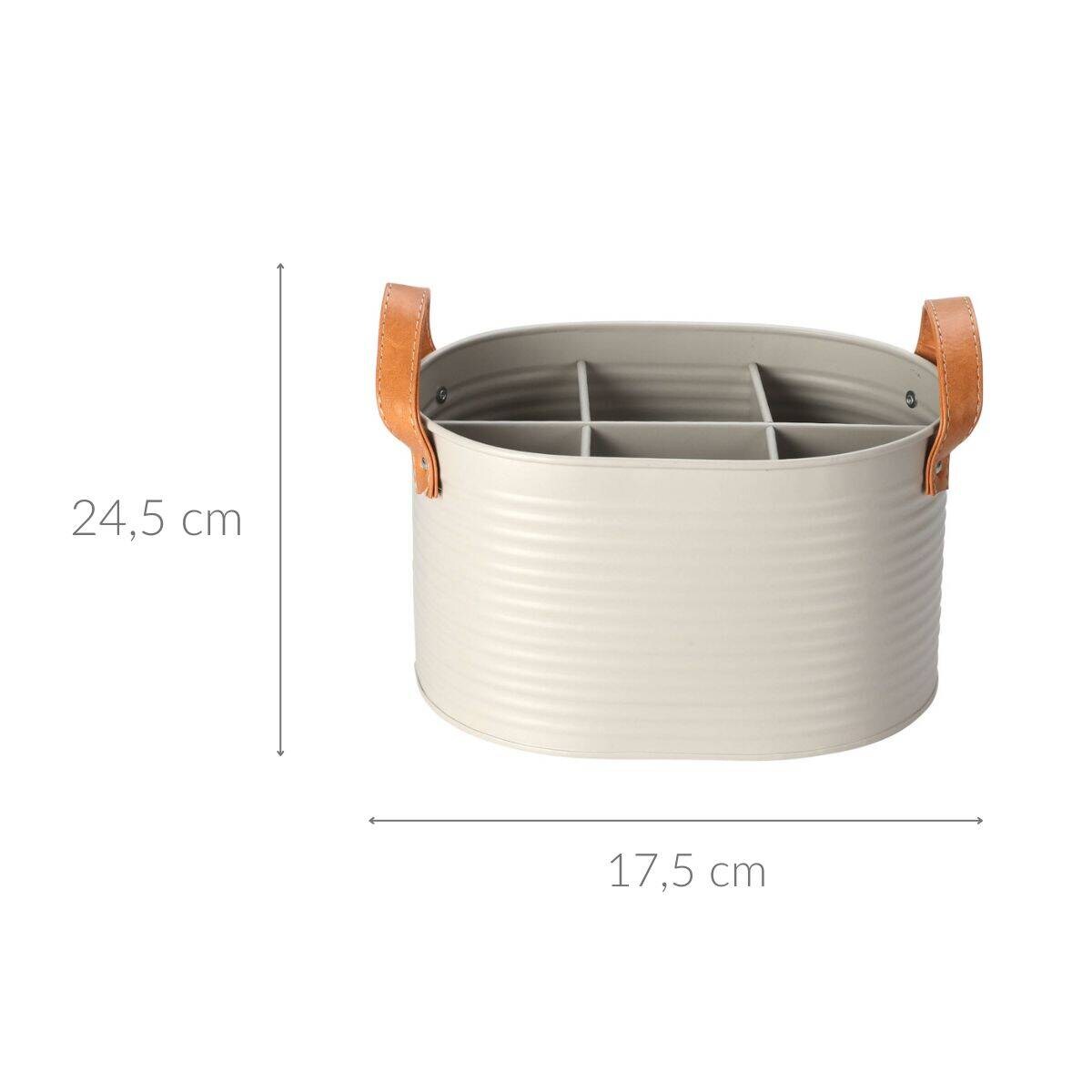 Skrzynka na butelki typu puszka, skórzane uchwyty, na 6 butelek