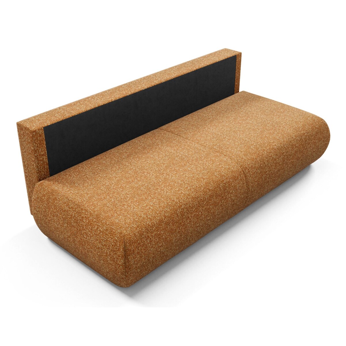 Kanapa PENTI bez boczków z funkcją spania obita tkaniną PUENTE pomarańczowa