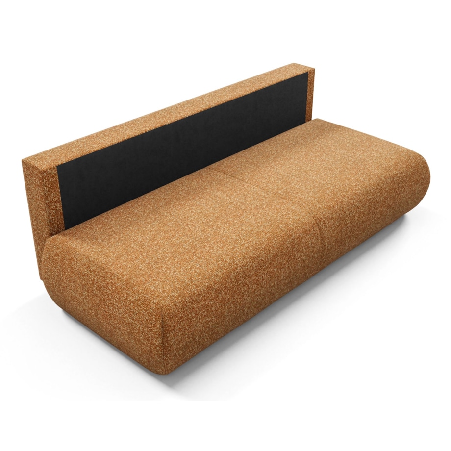 Kanapa PENTI bez boczków z funkcją spania obita tkaniną PUENTE pomarańczowa