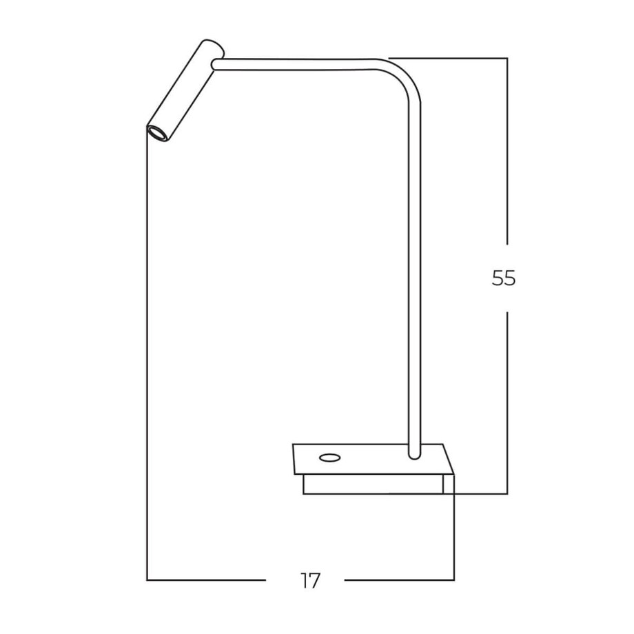 Gabinetowa lampka na biurko FLER AZ6211 Azzardo LED 3W 3000K czarna