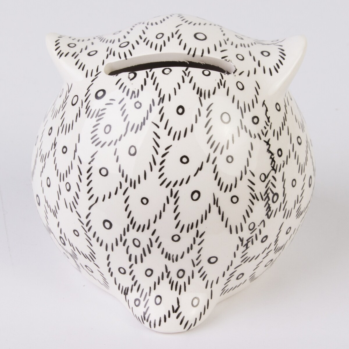 Skarbonka ceramiczna - 8x8,5x8,5 cm SOWA small