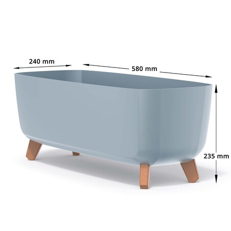 Donica Na Cmentarz Skrzynka Korytko Doniczka Na Wszystkich Świętych Gracia Case 58 Cm Szara