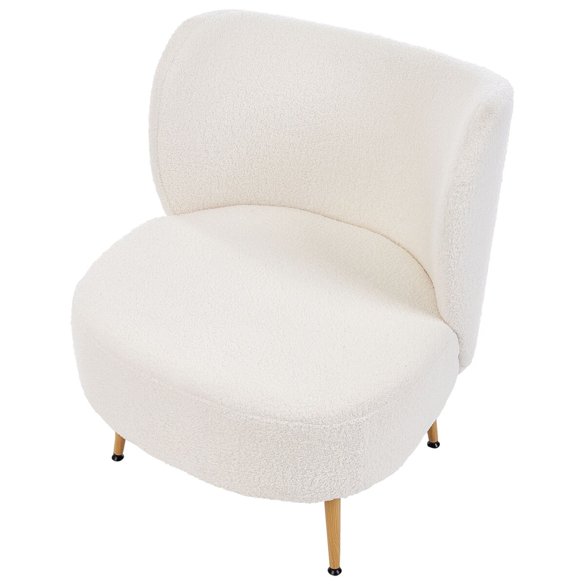 Fotel OTSBY II Z poduszką Boucle Kremowy