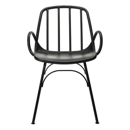 Tarasowe krzesło z oparciem Casteria 313-CPP King Home czarne