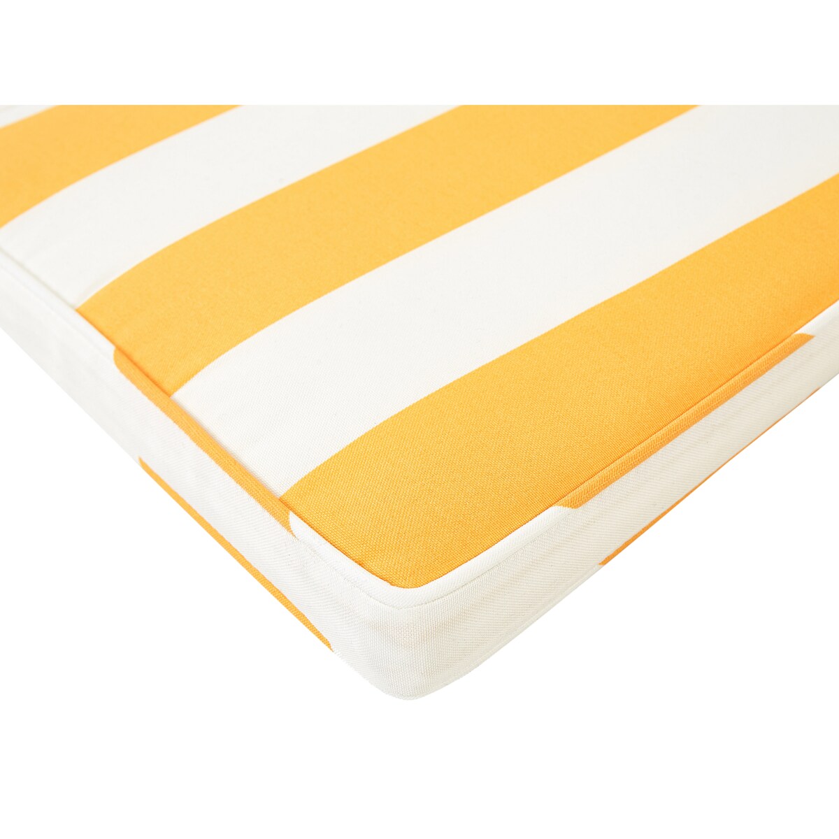 Zestaw 2 poduszek na krzesła ogrodowe żółto-biały TERNI