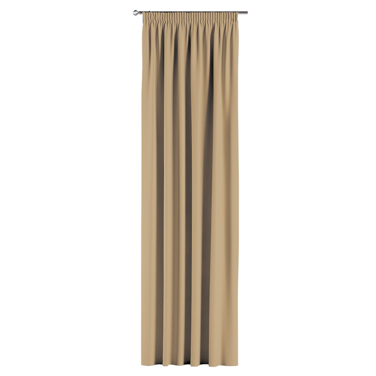 Zasłona na taśmie marszczącej 1 szt. 130x245 złocisty beż