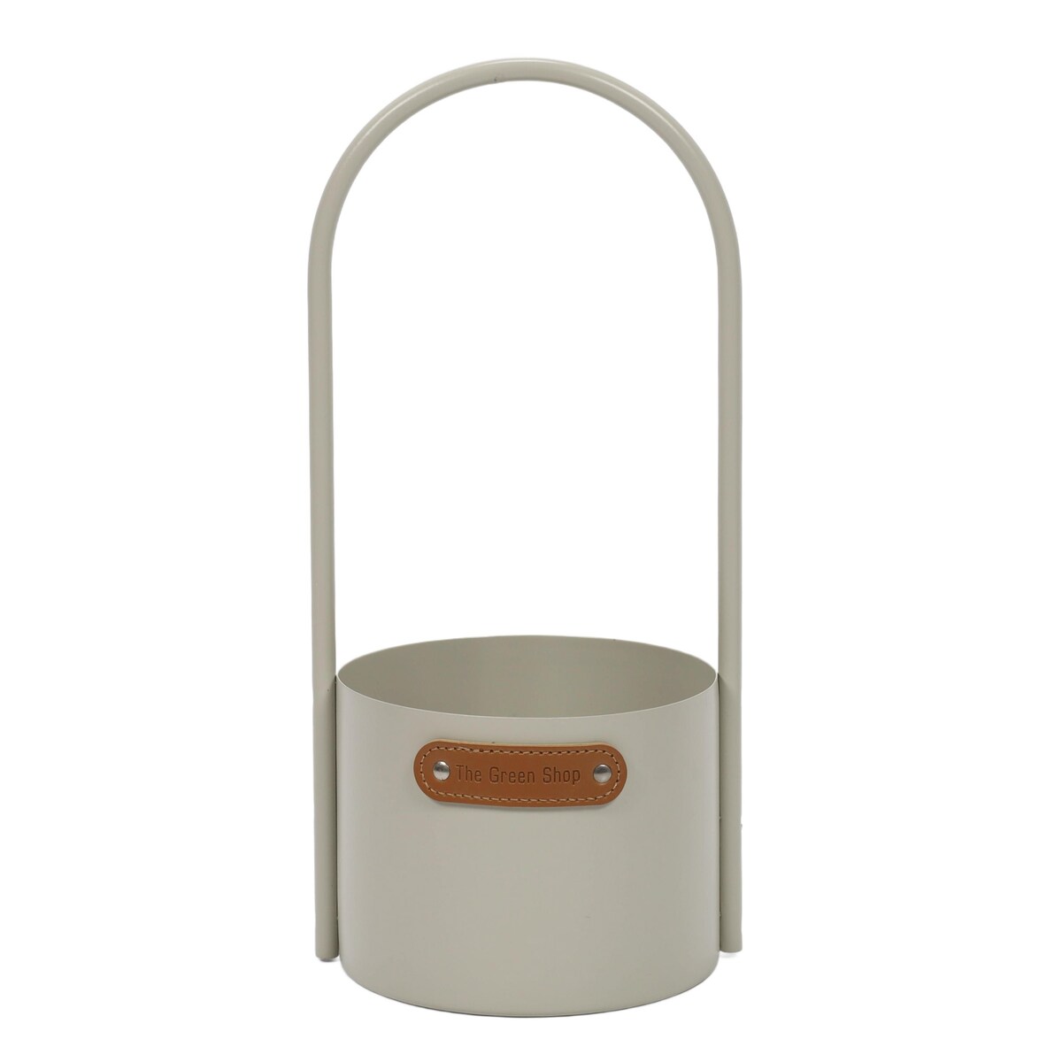 Metalowa doniczka z rączką, Ø 13 x 30 cm