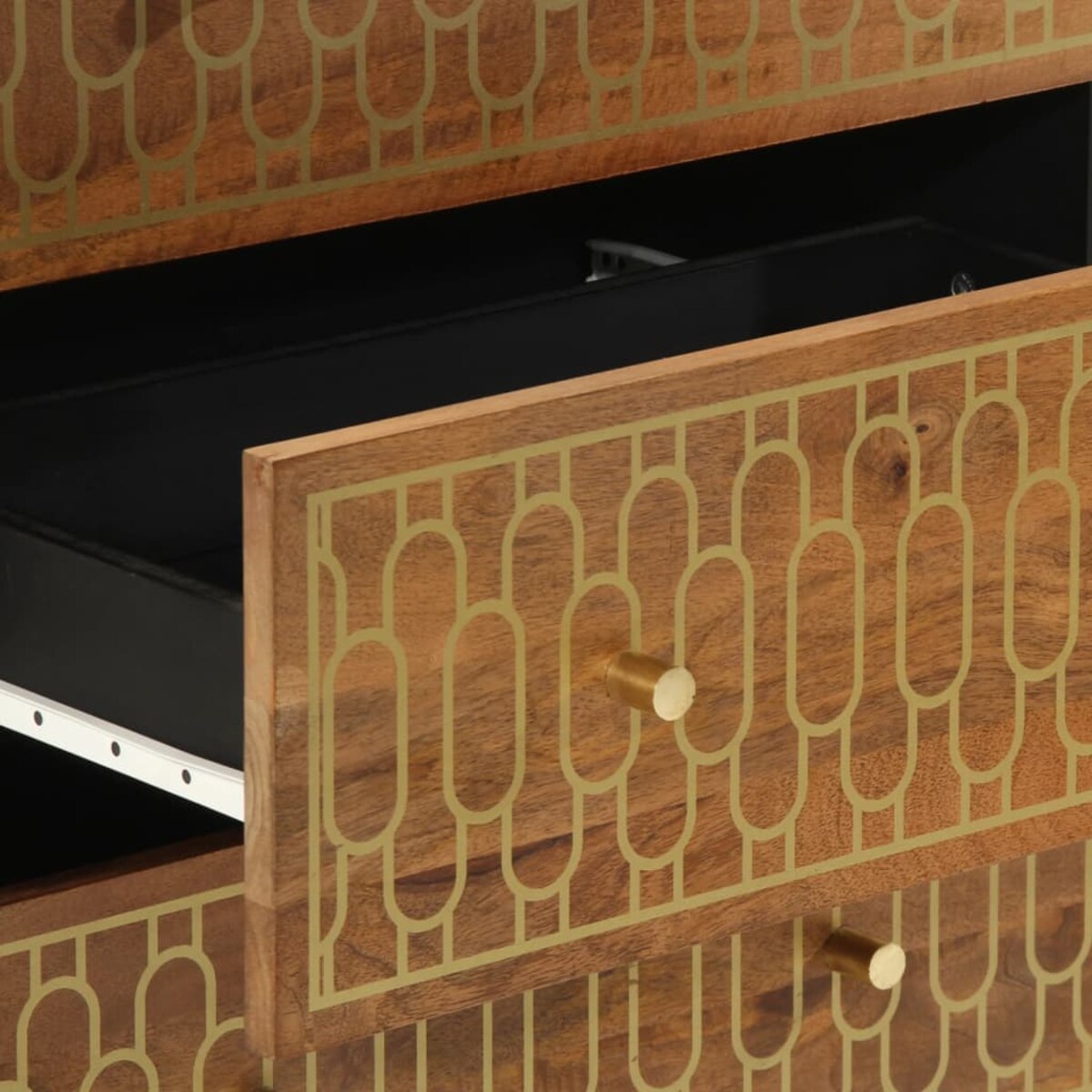 vidaXL Szafka, 60x33x75 cm, lite drewno mango