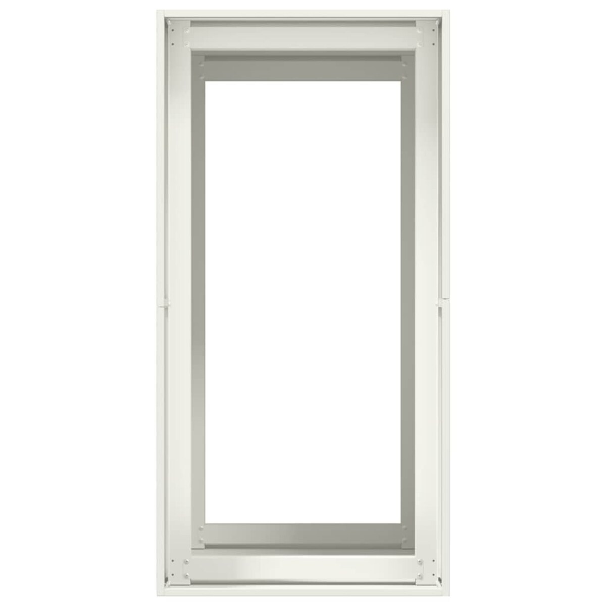 vidaXL Doniczka Biała 40x80x80 cm Stalowa