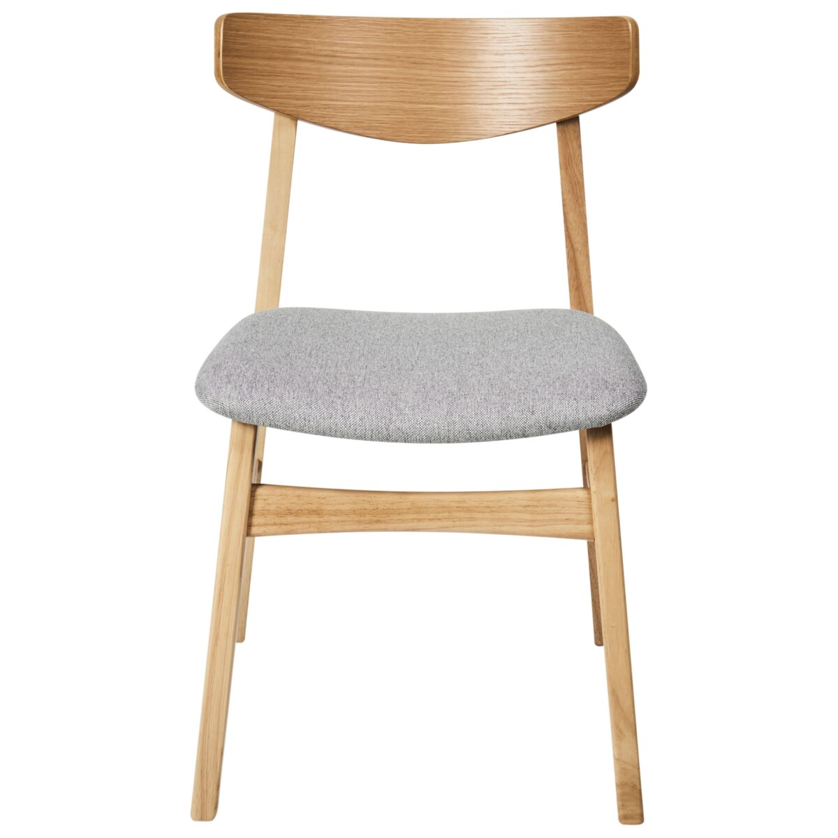 Zestaw 2 krzeseł do jadalni SMILEY Jasnoszary