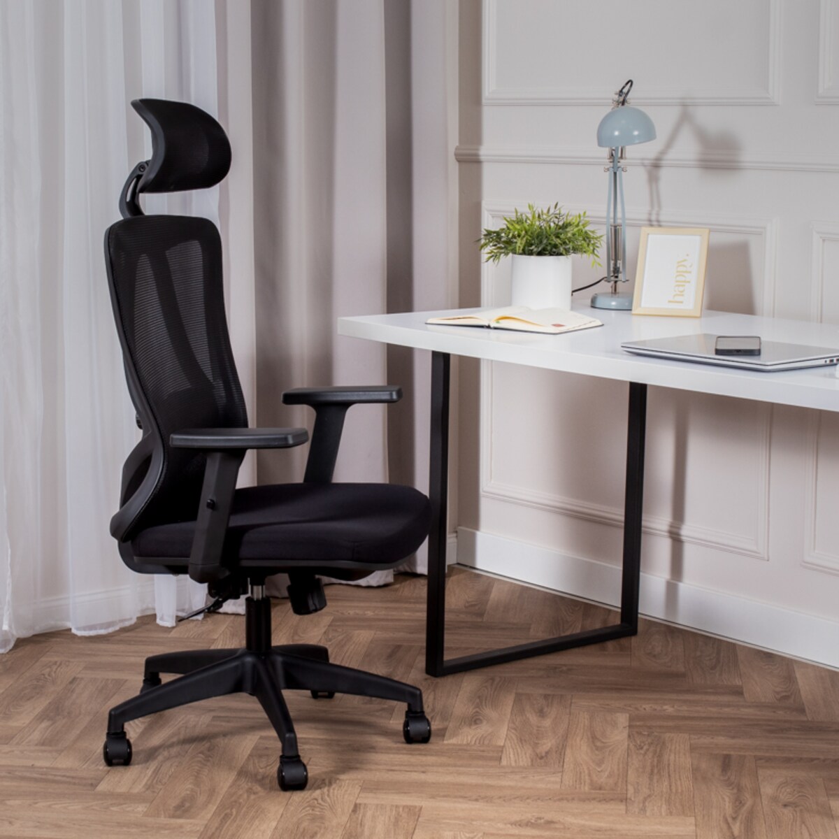 Krzesło biurowe fotel obrotowy ergonomiczny regulowany K30