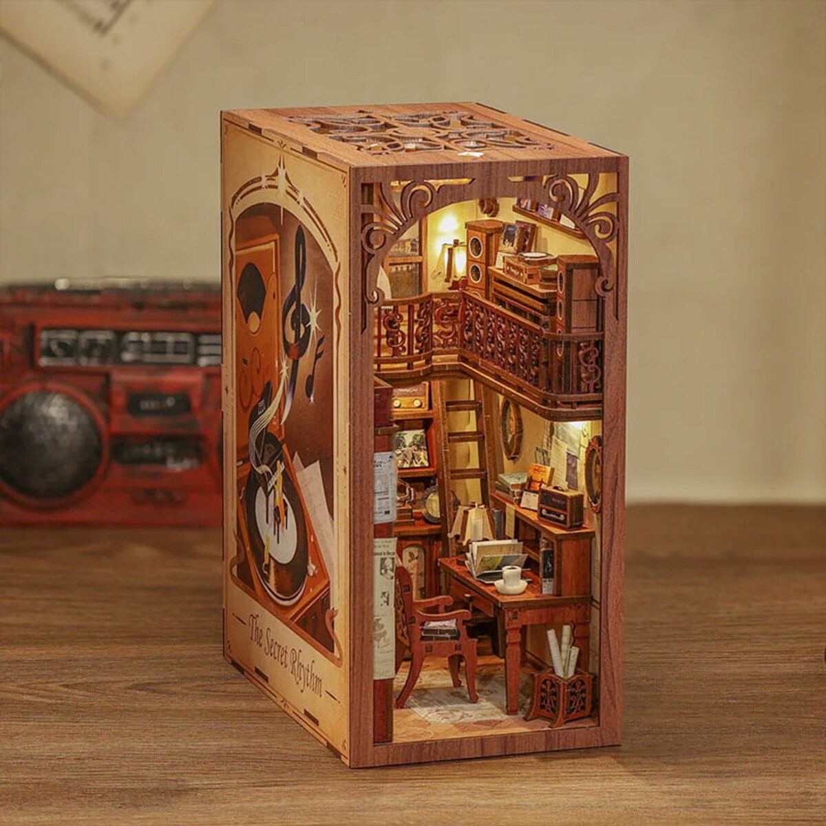 Miniaturowy domek Book Nook - Sekretny gabinet - CuteBee