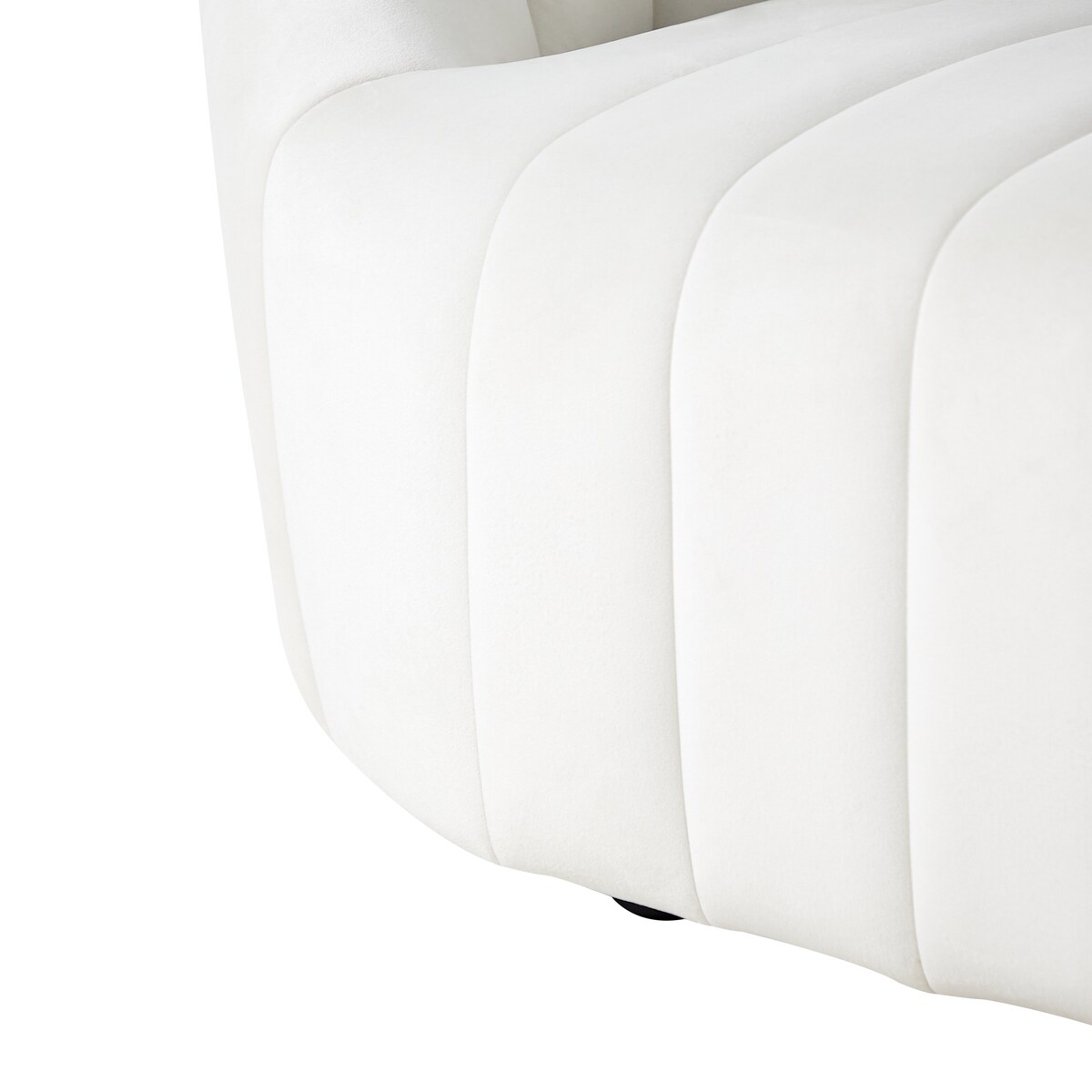 Sofa dla 2 osób MALUNG Welur Złamana biel