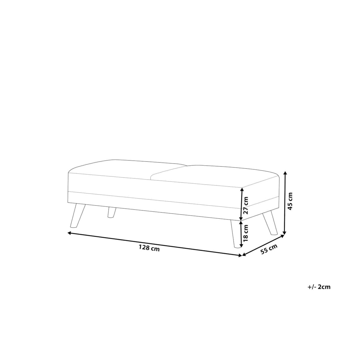 Otomana czarna FLORLI