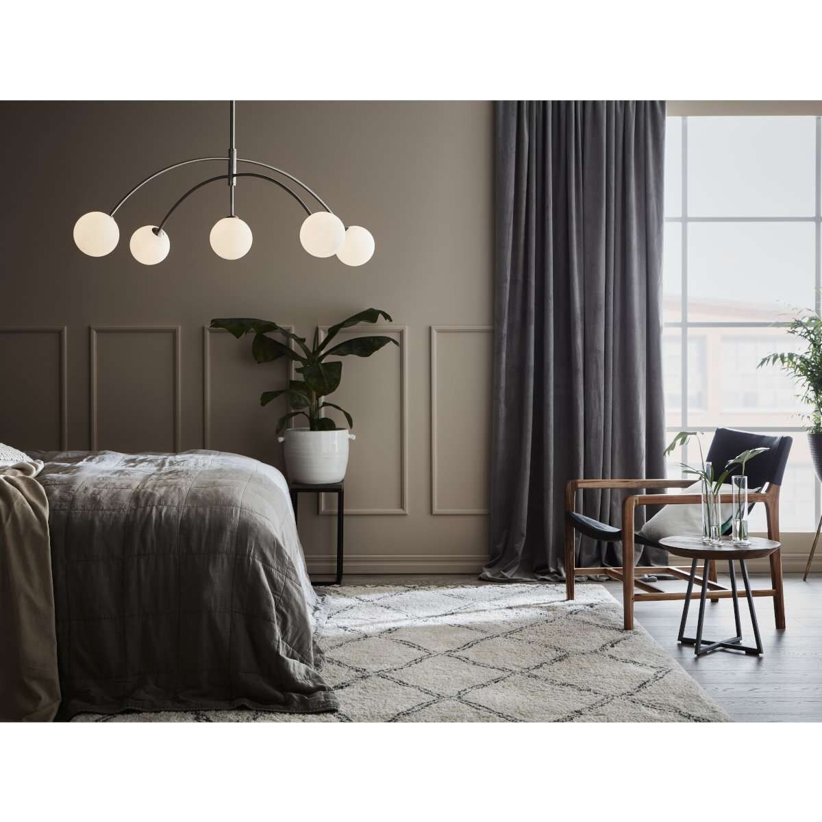 LAMPA wisząca HEAVEN 107559 Markslojd metalowa OPRAWA szklane kule balls zwis stal biały