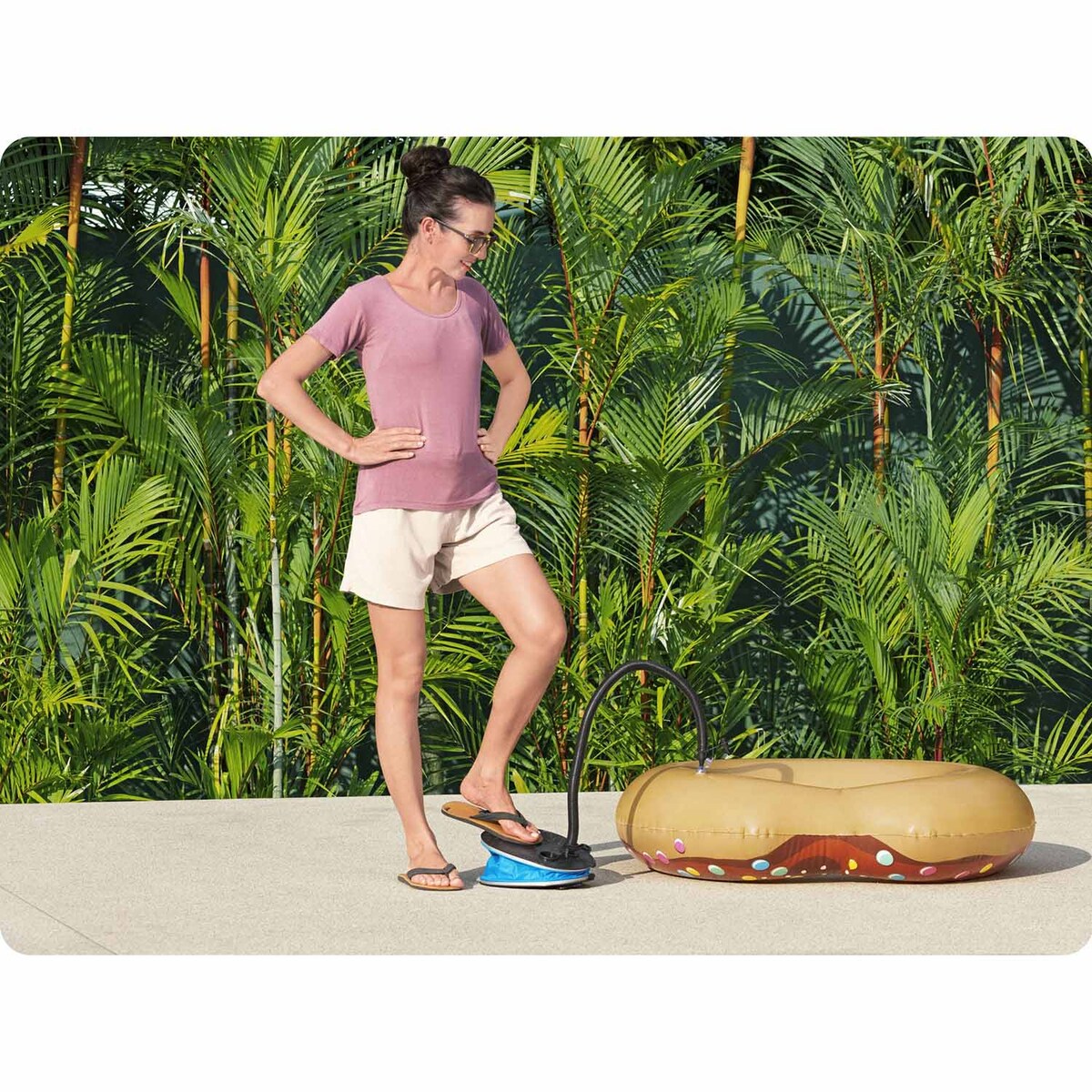 Pompka nożna Bestway do materaca pontonu