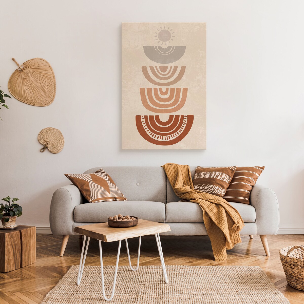 Obraz Styl Boho Kształty Starożytne 80x120cm
