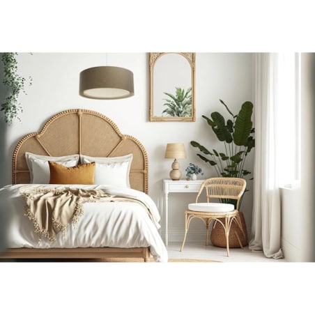 Lampa wisząca ERUTAN RATTAN 60 brązowa