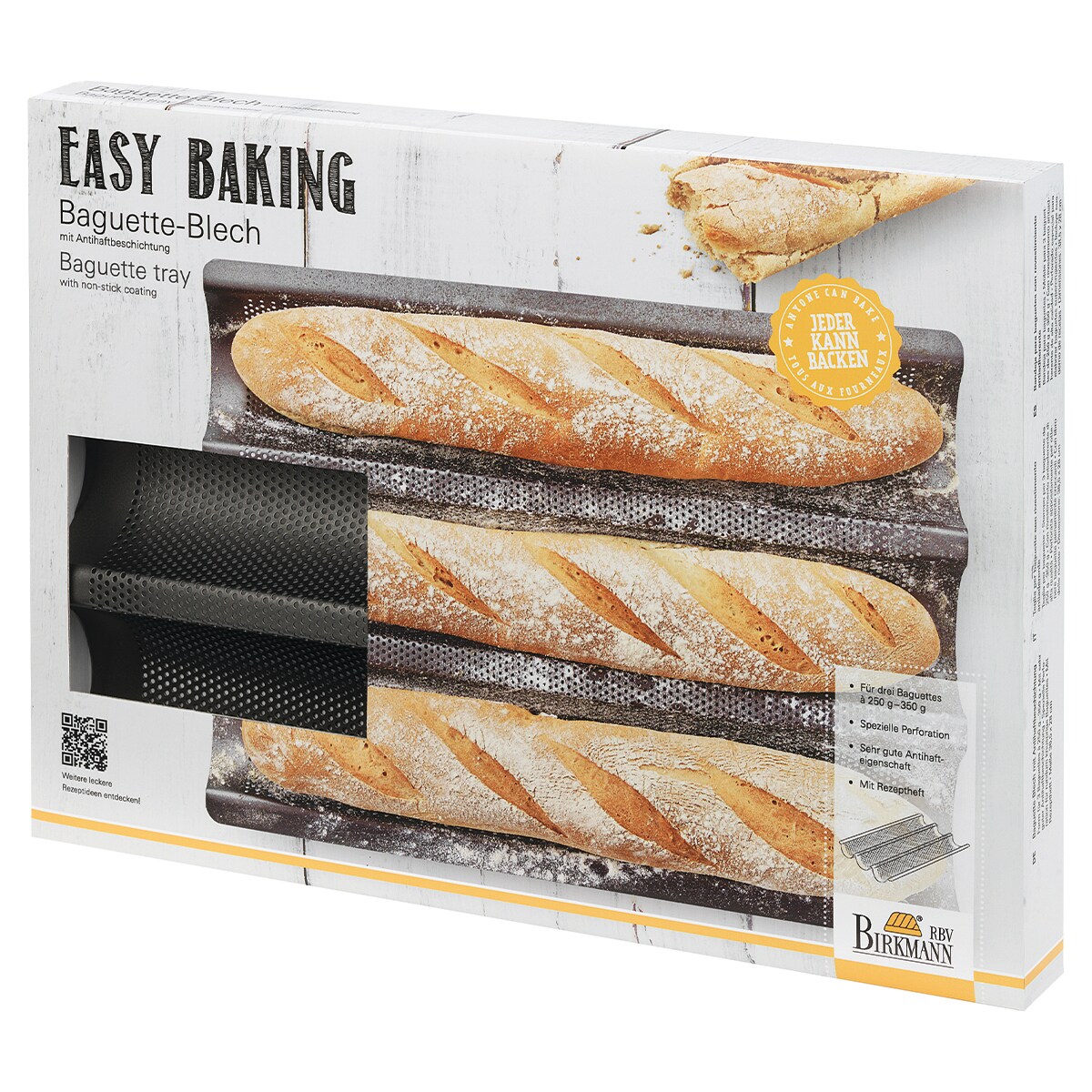Forma na 3 bagietki EASY BAKING / Birkmann