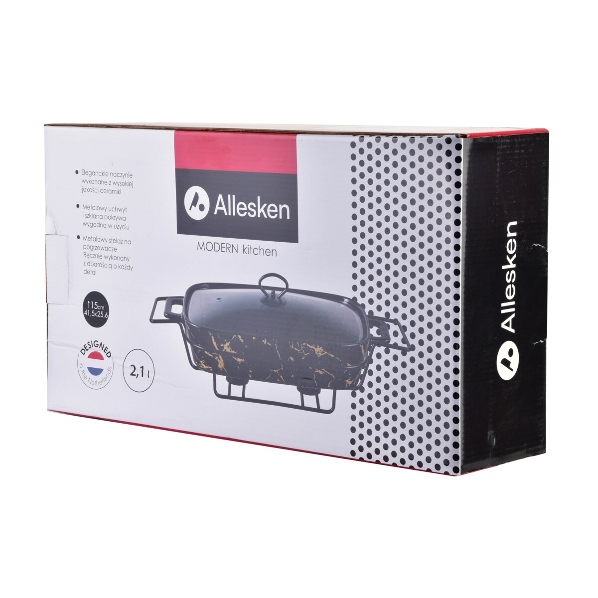 MODERN KITCHEN Naczynie z podgrzewaczem2,1l 41,5x25,6xH15cm