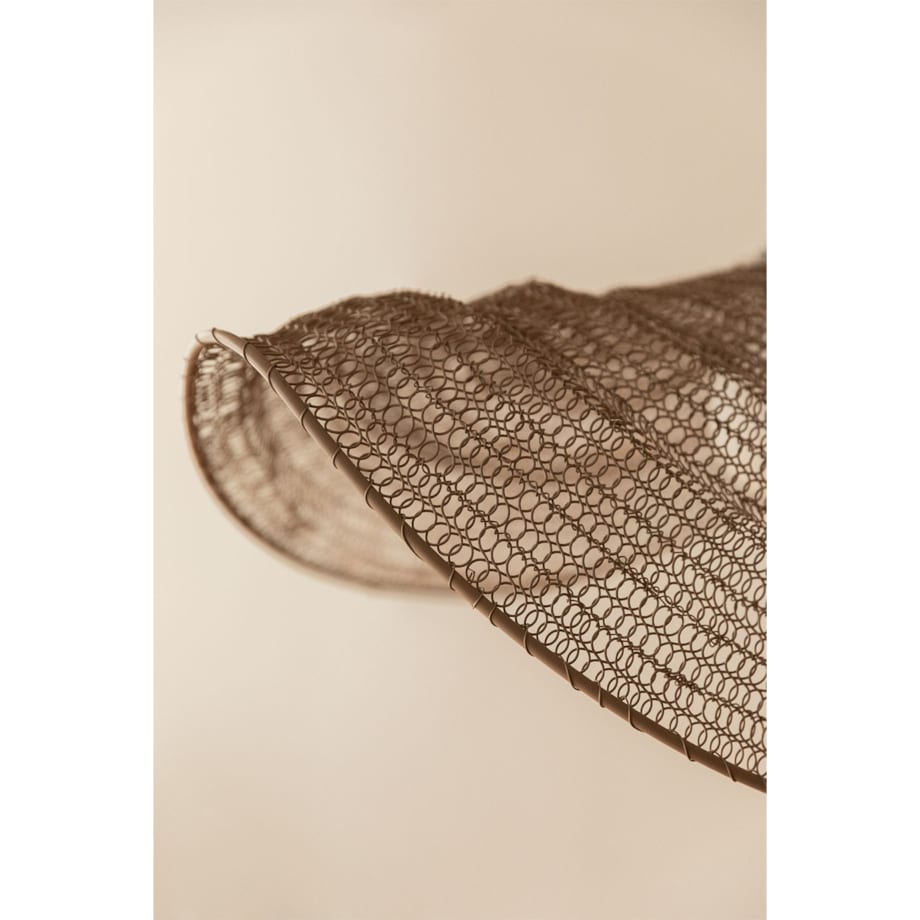 Lampa wisząca z drucianej siatki Garaine 58 cm