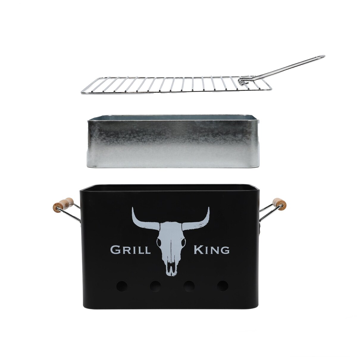 Grill turystyczny przenośny GRILL KING, 44 x 23 x 23 cm