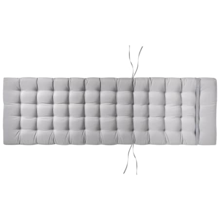 Leżak ogrodowy z poduszką CESANA PREMIUM Drewno akacjowe Jasnoszary