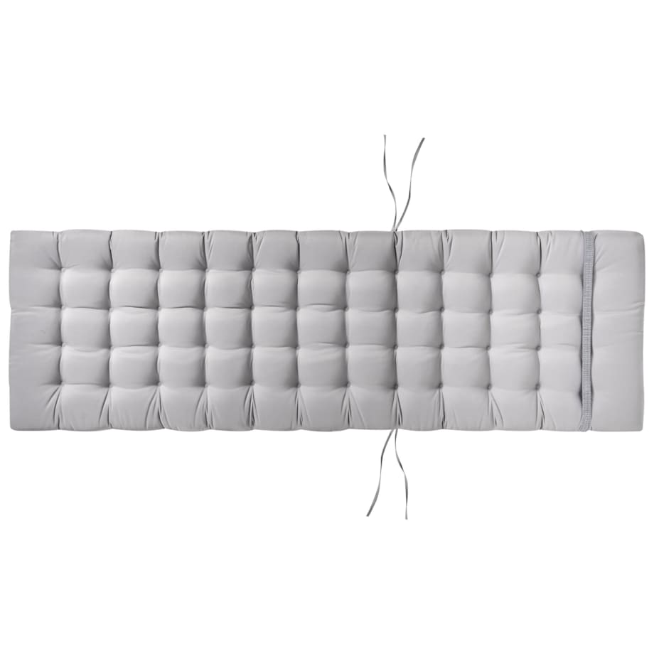 Leżak ogrodowy z poduszką CESANA PREMIUM Drewno akacjowe Jasnoszary