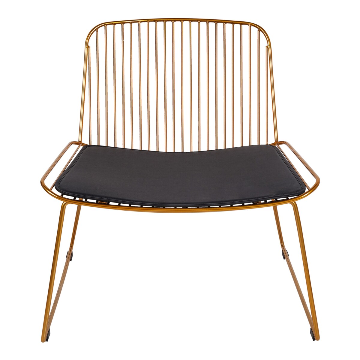 Krzesło metalowe złote SNORUM