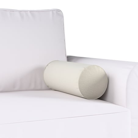 Poduszka wałek prosty, jasno szary welwet, Ø16 x 40 cm, Ingrid