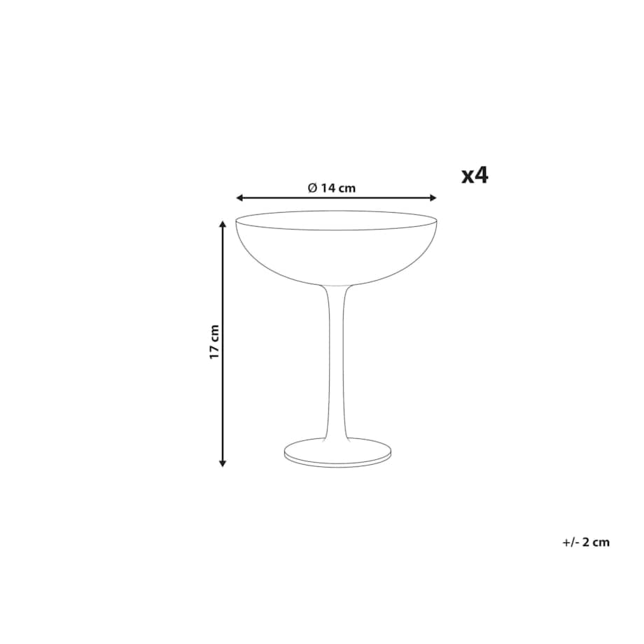 Kieliszki do martini DIOPSIDE