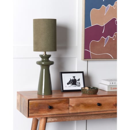 Lampa stołowa OTEROS Oliwkowy