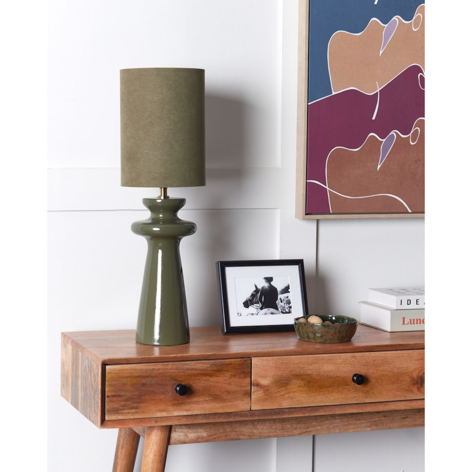 Lampa stołowa OTEROS Oliwkowy