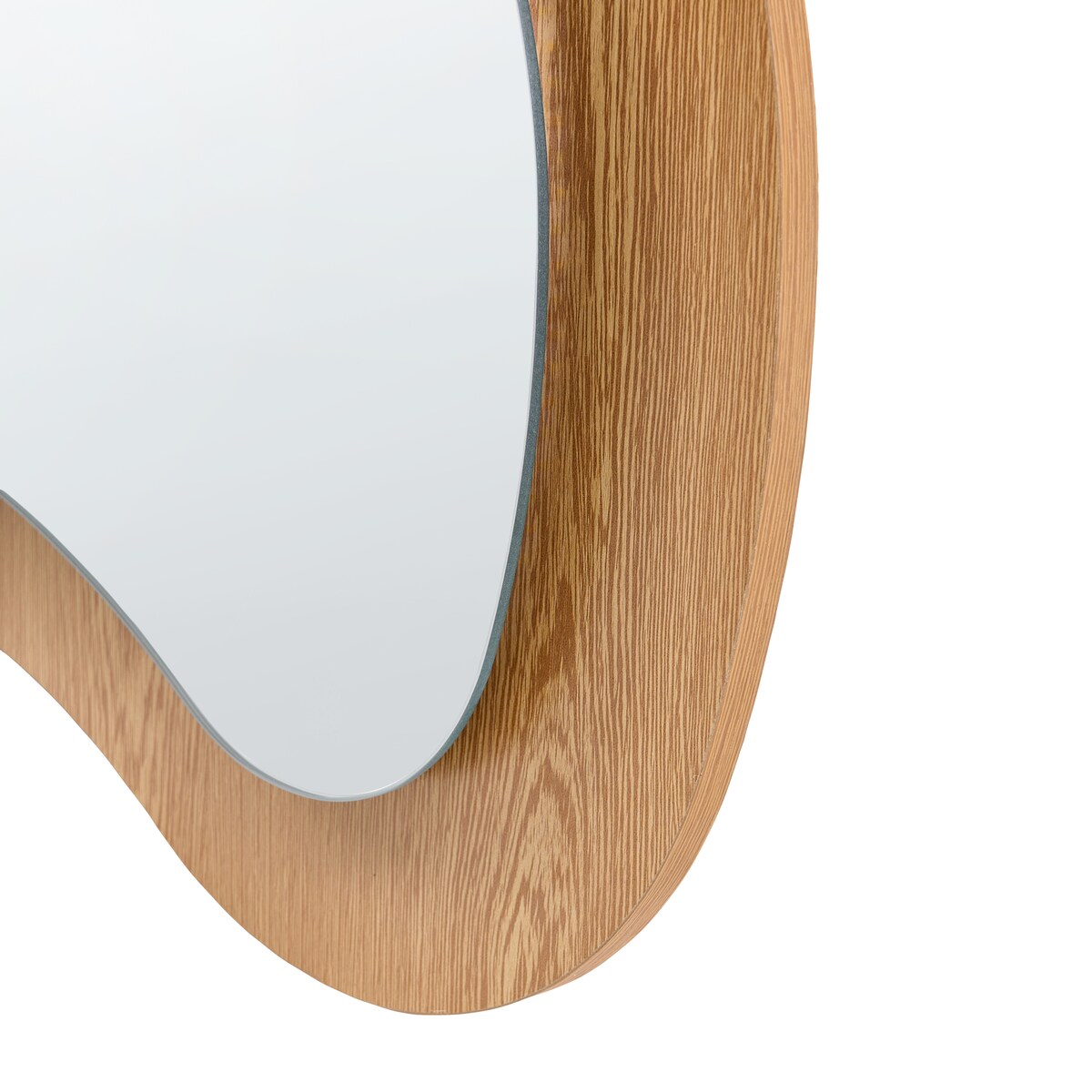 Lustro ścienne COMBRE 61 cm 170 cm LED Jasnobrązowy