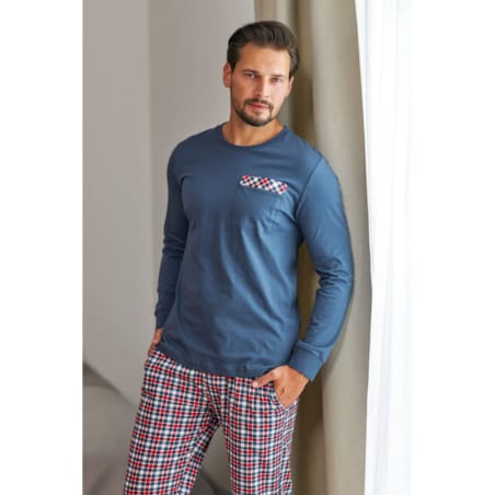 Piżama kolor niebieski PMB.7147.DEEP_BLUE - XXL