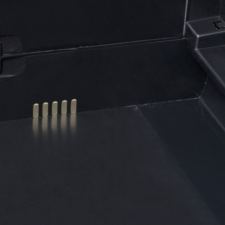 vidaXL Szafa ogrodowa z 2 półkami, czarno-szara