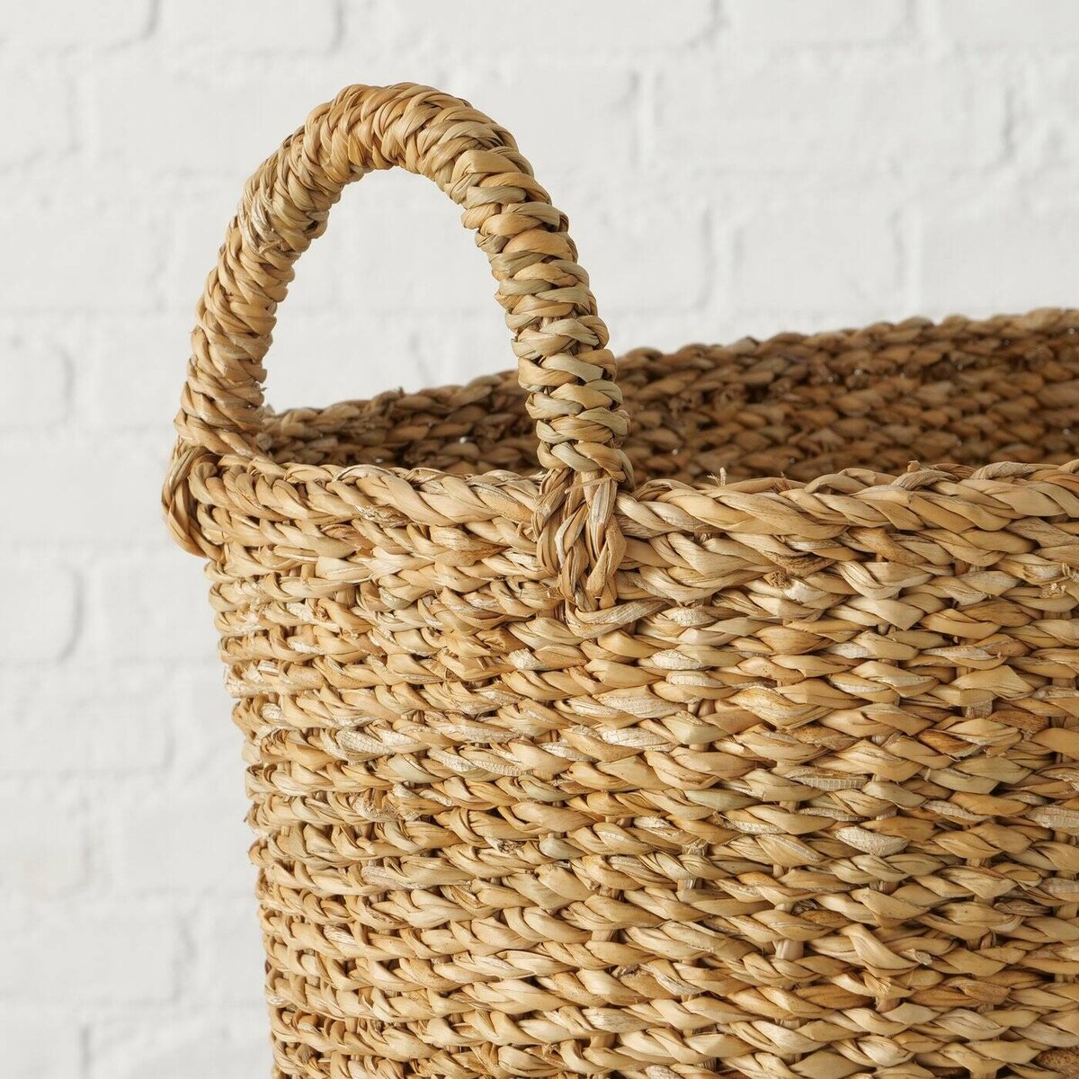 Kosze do przechowywania z uchwytami SOPHY, ręcznie plecione, 2 sztuki