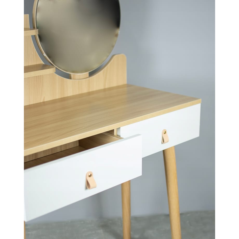 Toaletka z lustrem SCANDI kosmetyczna skandynawska