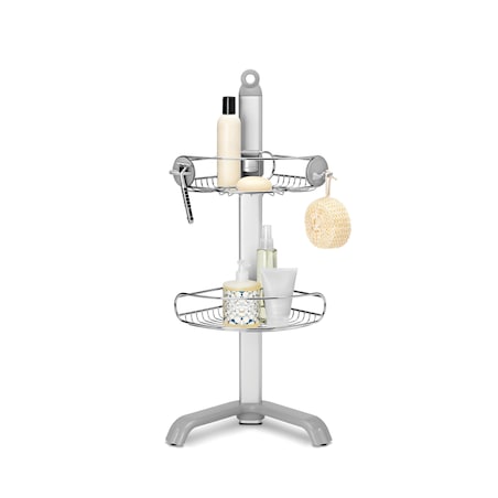 Stojak prysznicowy – narożny / simplehuman
