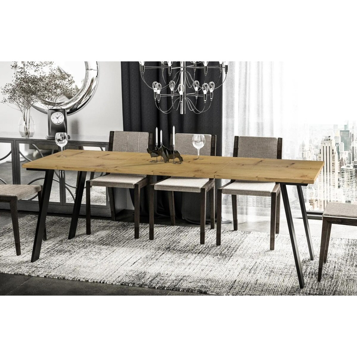 Stół rozkładany LIWIA 130(210)x80 dąb artisan