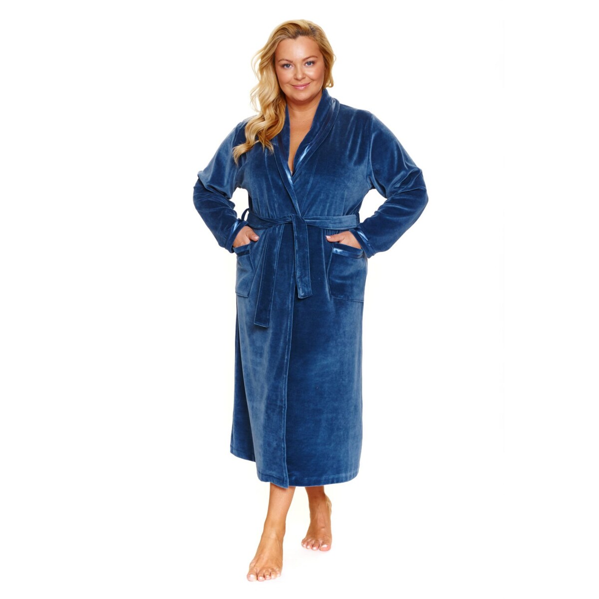 Szlafrok damski welurowy