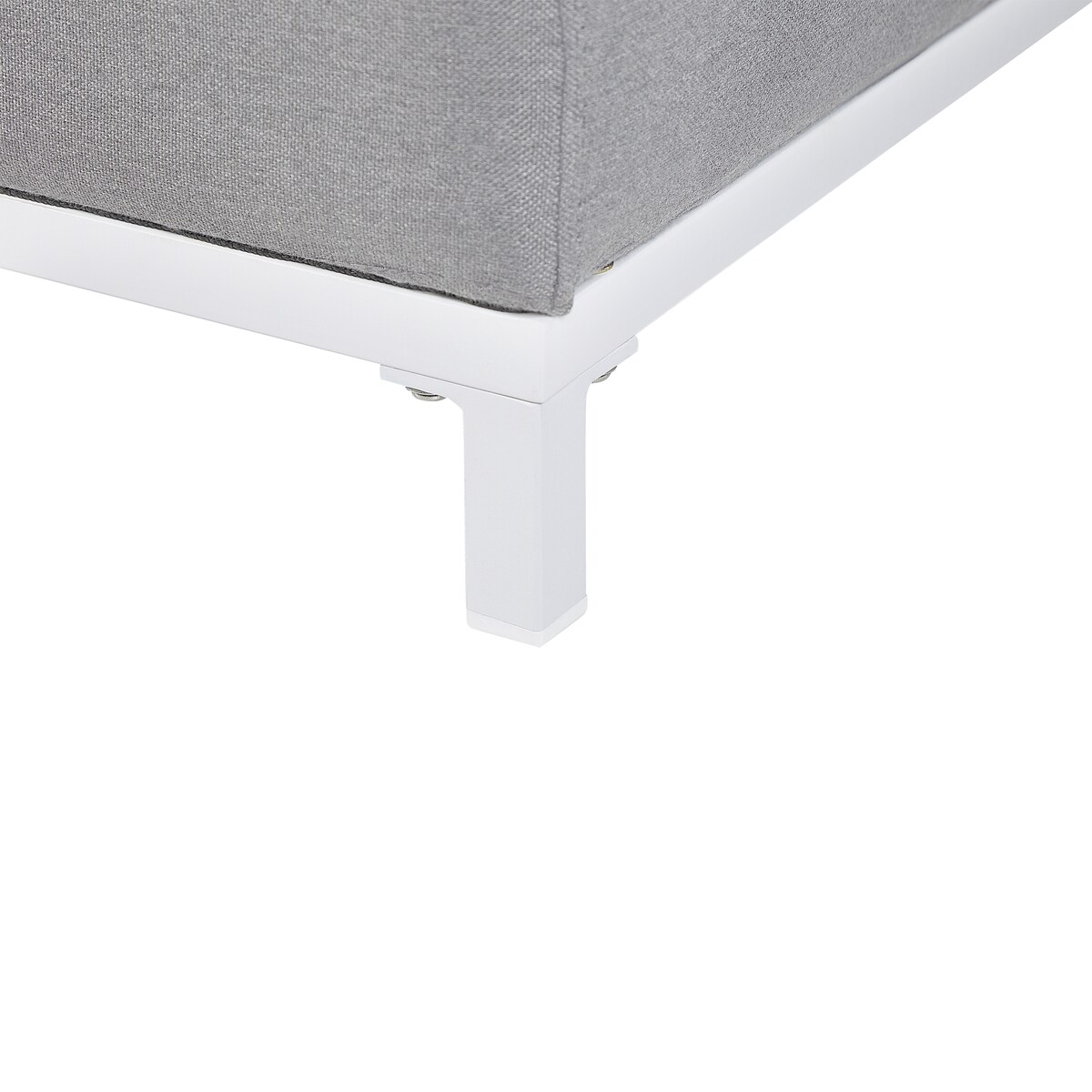 Sofa ogrodowa dla 2 osób ROVIGO Jasnoszary