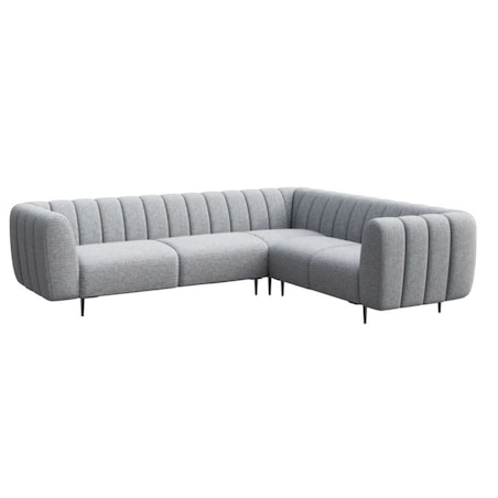 Shel Sofa narożna - jasnoszara