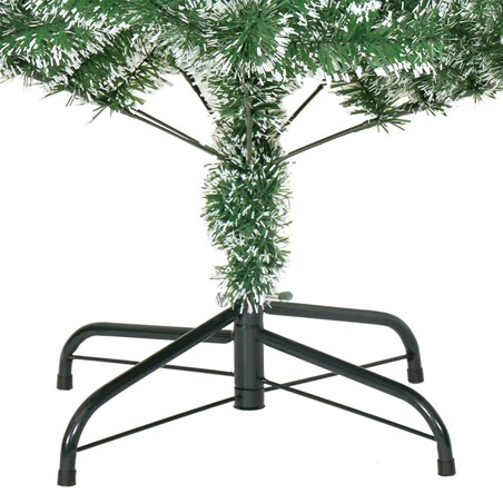 vidaXL Sztuczna choinka, ośnieżona, zielona, 150 cm