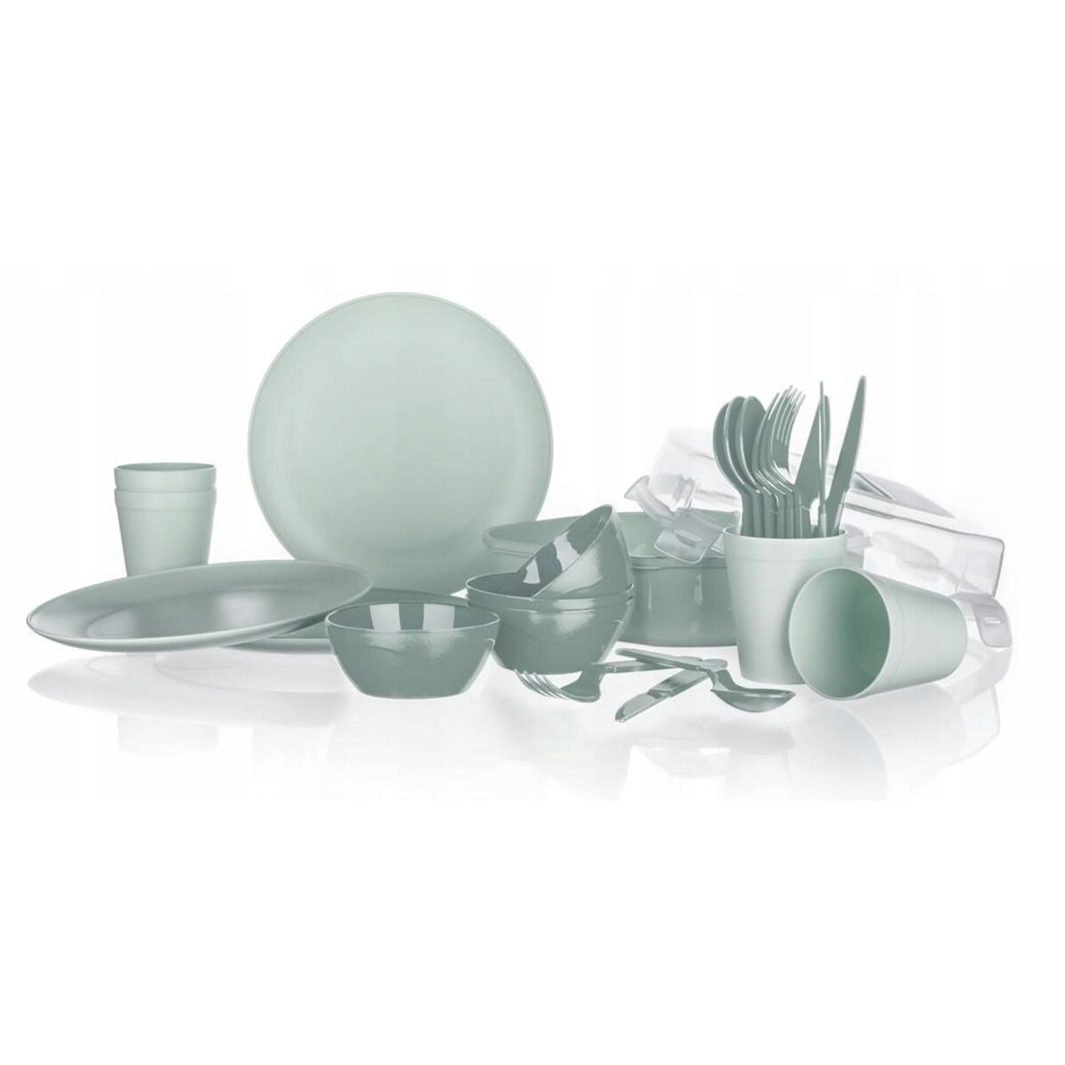 ZESTAW KEMPINGOWY PIKNIKOWY dla 4 os. w pudełku na plaże grilla piknik box