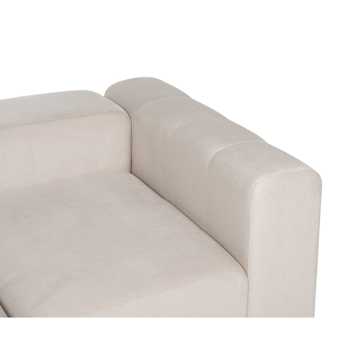 Sofa modułowa FALSTERBO Welur Beżowy dla 3 osób