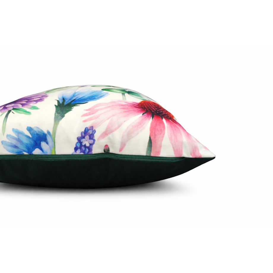 Dekoracyjna poszewka w kolorowe kwiaty 45x45